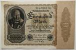 Deutsches Reich 1000 Mark Firmendruck, Ktz 6-stellig, FZ:B, Ro. 81 b -