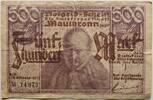 Maulbronn, Württemberg 500 Mark Amtskörperschaft, Notgeld -