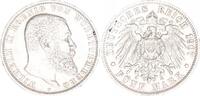 Württemberg 5 Mark Wilhelm II. 1907 F -