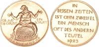 Weimar Hungertaler JUDAICA: Interessante Hungermedaille / Wuchermedaille aus d. Jahr 1923, Hörnlein -