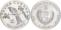 Kuba 5 Pesos Kubatrogon Silber -
