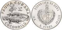 Kuba 5 Pesos Krokodil Silber -