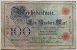 Deutsches Reich 100 Mark Unterdruck-Bst. N, Serie B -