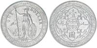 Großbritannien - Hongkong - China Trade Dollar, 1 Dollar Silbermünze Empire Great Britain, Handelsdollar -