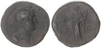 Sesterz 117-138 Antike / Römische Kaiserzeit Hadrianus, 117-138, Clementia n.l. stehend s-ss