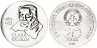 Deutschland / DDR 20 Mark Silber Clara Zetkin -