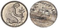 Deutschland 50 Pfennig Bank d. Länder Fehlprägung Einseitige Prägung der Bildseite -
