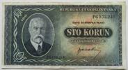 Tschechoslowakei 100 Korun/Kronen Masaryk -
