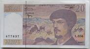 Frankreich 20 Francs Debussy -