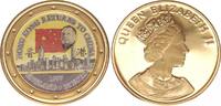 Kolonien / Hongkong Medaille 1997 UK 25 EURO DENG XIAOPING HONG KONG RETURNS TO CHINA QE II - (Fantasy medal) -