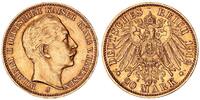 Preußen 20 Mark Gold Wilhelm II. seltenes Jahr/Mzz. -