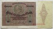 Deutsches Reich 5 Millionen Mark Serie D, Medaillonschein, Ro. 88 -