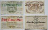 Speyer, Pfalz 1, 5, 20, 50 Millionen Mark Kreisgemeinde Pfalz, Notgeld -