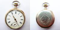 Schweiz, DAMEN TASCHENUHR, gute silberne DAMEN TASCHENUHR OMEGA, Ankerhemmung, gute Funktion, ca. 1900, -