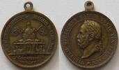 Schützenmedaillen, Leipzig, Sachsen tragbare Bronzemedaille auf VIII. Deutsch. Bundes Schiessen zu Leipzig -