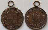 Schützenmedaillen, Salzwedel, Altmark tragbare Bronzemedaille Schiesspreis z. 125 Jubiläum d. Jäger-Komp. Salzwedel -