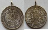 Schützenmedaillen, Leipzig, Sachsen versilberte Bronzemedaille VIII. Mitteldeutsches Bundesschiessen -