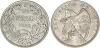 Chile - Südamerika 1 Peso Republik Chile 1 Peso 1925 Silber -