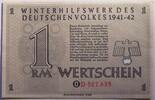 3. Reich, Third Reich 1 Reichsmark Winterhilfswerk, Wertschein, Bez. Birkfeld, selten angeboten -