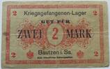 Bautzen, Sachsen 2 Mark Kriegsgefangenen-Lager, Notgeld -