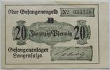 Langensalza, Thüringen 20 Pfennig Gefangenenlager, Notgeld, Lagergeld -