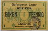 Chemnitz, Sachsen 1 Pfennig o.D. Gefangenen-Lager, Notgeld, Lagergeld fast kassenfrisch