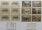 6 x 50 Pfennig 1921 Ruhla, Thüringen Stadt, Notgeld, Us. Theob. Hoppert, kpl. Satz, mit Begleitheft fast kassenfrisch