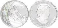 Kanada 25 Dollars mit Hologramm Ski Abfahrt Silber -