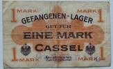 Cassel, Kassel, Hessen 1 Mark Gefangenen-Lager, ohne Serie, ohne Ktz, Notgeld, Lagergeld -