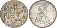 Kaiserreich Preußen 3 Mark Silber Der König rief und alle alle kamen - Befreiungskriege gegen Frankreich Silber -