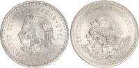 Mexiko 5 Pesos Aztekenkönig Cuauhtemoc, Silber -