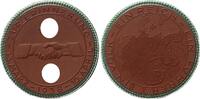 Drittes Reich Porzellanmedaille (Meißen) Auf die Angliederung der Ostmark -