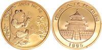 China Medaille Panda vergoldet -