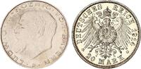 Bayern 20 Mark Silberprobe der letzten Bayern Goldmünze Ludwig der III. -