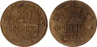 Kolonien Deutsch-Ostafrika 20 Heller DOA J.724b Messing -