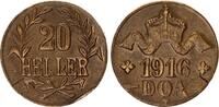 Kolonien Deutsch-Ostafrika 20 Heller DOA J.724b Messing -