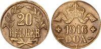 Kolonien Deutsch-Ostafrika 20 Heller DOA J.724b Messing -