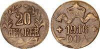 Kolonien Deutsch-Ostafrika 20 Heller DOA J.724b Messing -