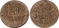 Kolonien Deutsch-Ostafrika 20 Heller DOA J.724b Messing -