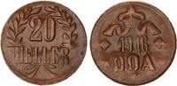 Kolonien / Deutsch-Ostafrika 20 Heller DOA J.727 Bronze 45MS/N auf dickerem Schrötling geprägt -