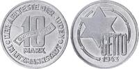 Deutschland / Polen / Getto Litzmannstadt 10 Mark (mit Echtheitszertifikat) Aluminium 2,66g aus dem New Yorker Lot -