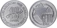 Deutschland / Polen / Getto Litzmannstadt 10 Mark (mit Echtheitszertifikat) Aluminium 3,34g aus dem New Yorker Lot -