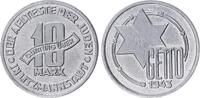 Deutschland / Polen / Getto Litzmannstadt 10 Mark (mit Echtheitszertifikat) Aluminium 2,58g aus dem New Yorker Lot -