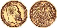 Württemberg 10 Mark Gold Wilhelm II., besseres Jahr -