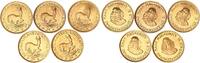 Südafrika 5 x 2 Rand je 8g Gold 916 -