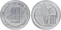 Deutschland / Polen / Getto Litzmannstadt 10 Mark (mit Echtheitszertifikat) Aluminium 2,66g aus dem New Yorker Lot -