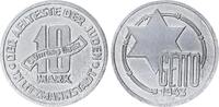 Deutschland / Polen / Getto Litzmannstadt 10 Mark (mit Echtheitszertifikat) Aluminium 3,37g aus dem New Yorker Lot -
