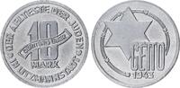 Deutschland / Polen / Getto Litzmannstadt 10 Mark (mit Echtheitszertifikat) Aluminium 3,52g aus dem New Yorker Lot -