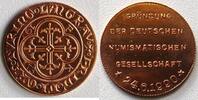 Helmut König Kupfermedaille Gründung der deutschen Numismatischen Gesellschaft -
