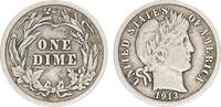 USA One Dime USA One Dime 1913- Silber - Barber -
